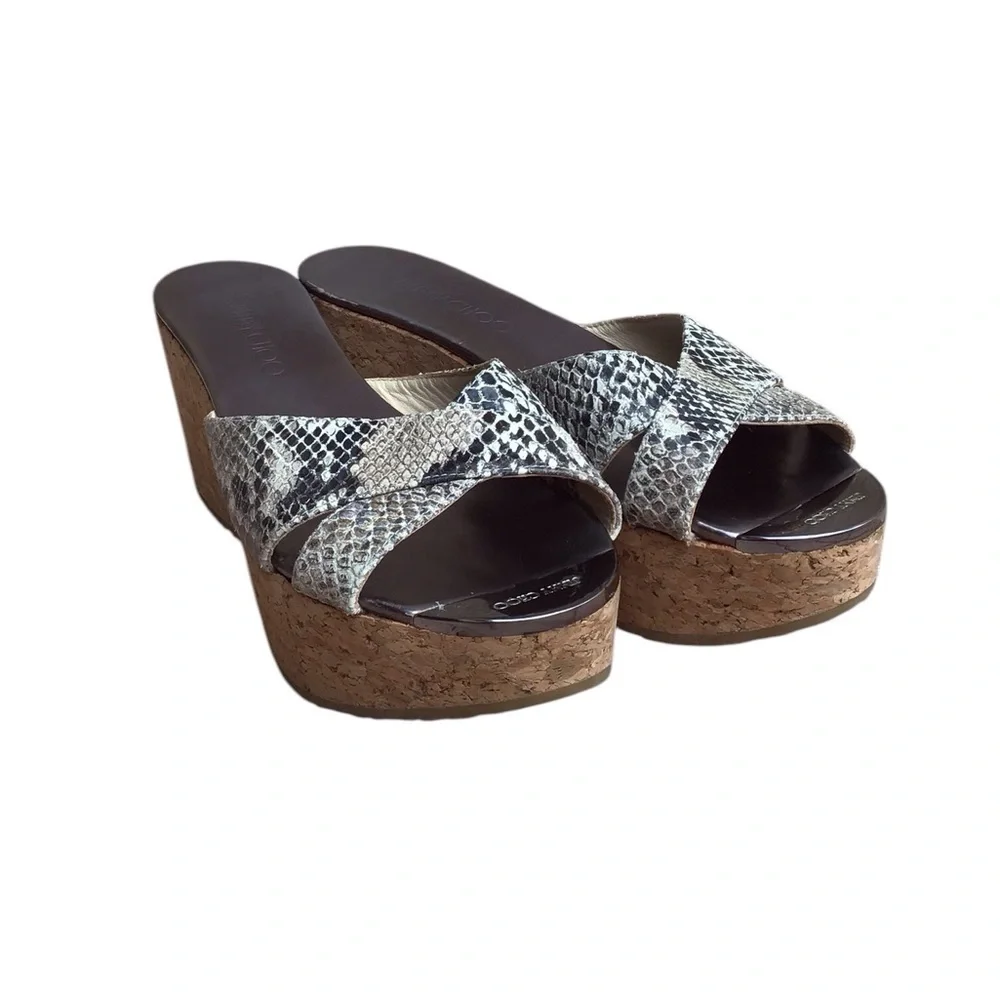 Jimmy Choo snake embossed